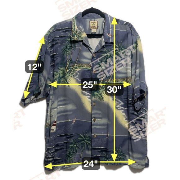 Tommy Bahama Hawaiian Shirt Men's XL 100% Silk Sailboat Camp Palm Trees AOP - Picture 9 of 9